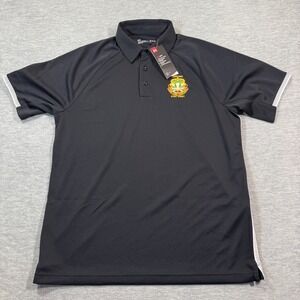 Under Armour‎ Polo Shirt Men Large Black CRDAMC Care and Concern Stay Army NWT